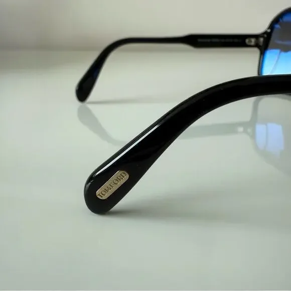 Tom Ford Falconer-02 TF884 01B Sunglasses Authentic